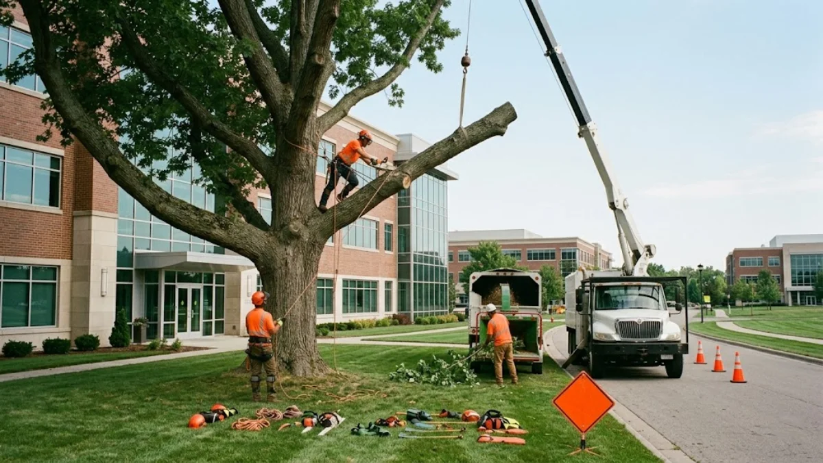 Commercial tree trimming for Rochester businesses