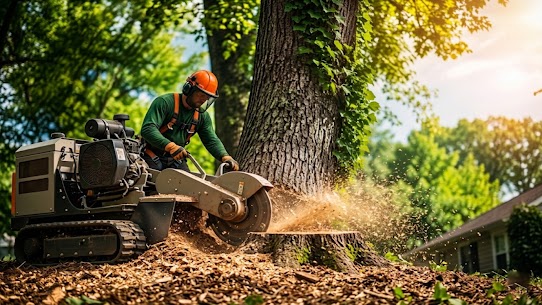 Stump removal and tree cleanup